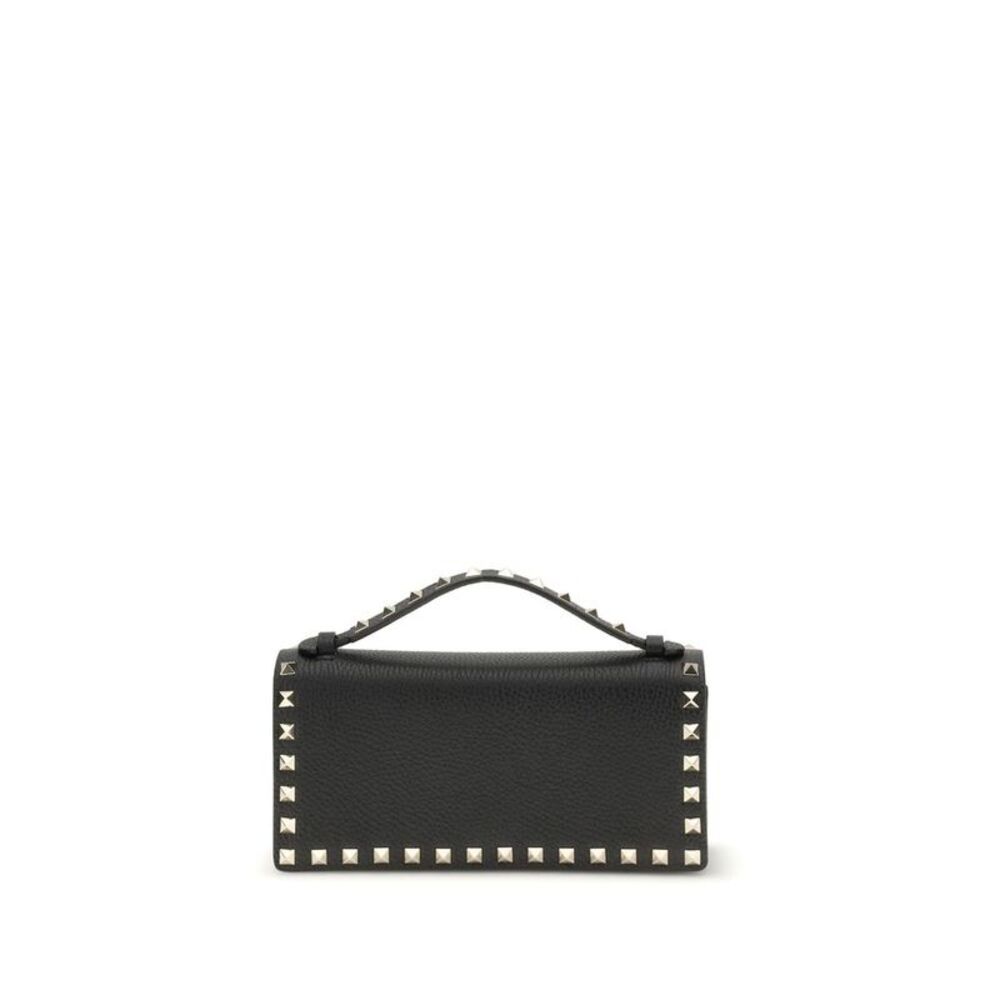 Valentino Garavani Black Calf Leather Bos Taurus Women's Wallet